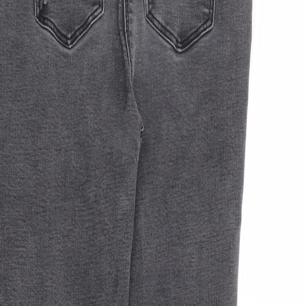 Matalan Girls Black Cotton Skinny Jeans Size 11 Years Regular