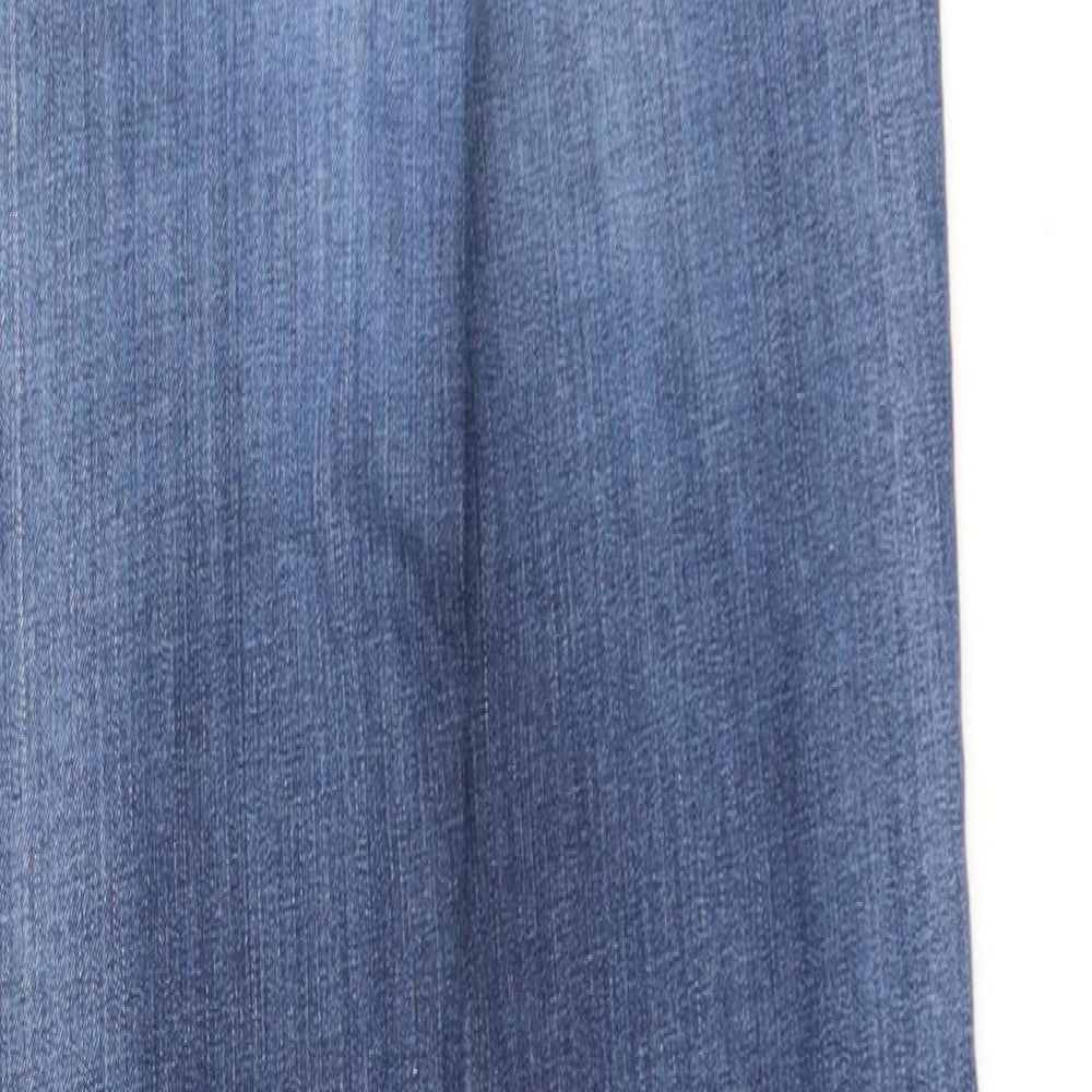 Luz Womens Blue Cotton Skinny Jeans Size 29 L32 in Regular