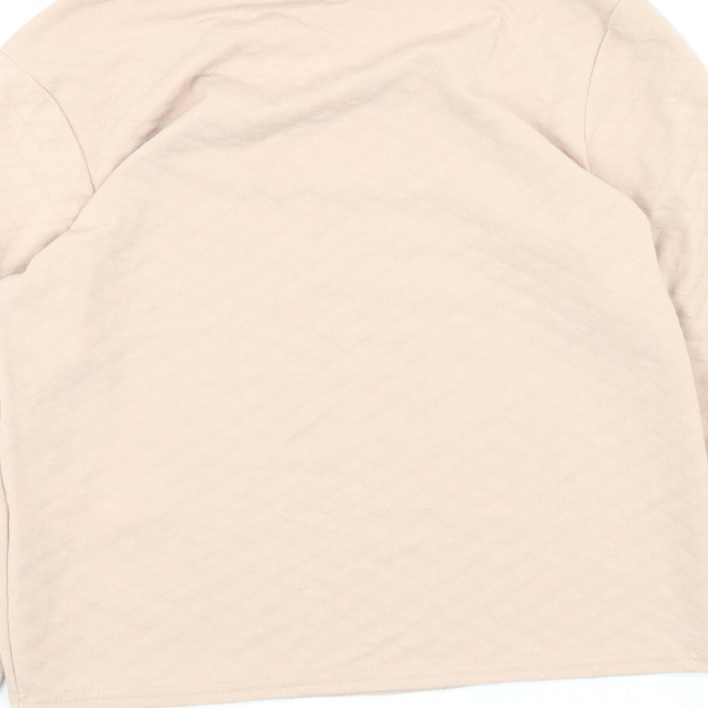 I SAW IT FIRST Womens Pink Polyester Pullover Sweatshirt Size 6