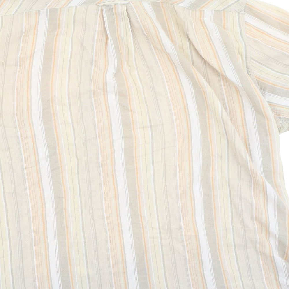 Camel Active Mens Multicoloured Striped Cotton Polo Size XL Collared