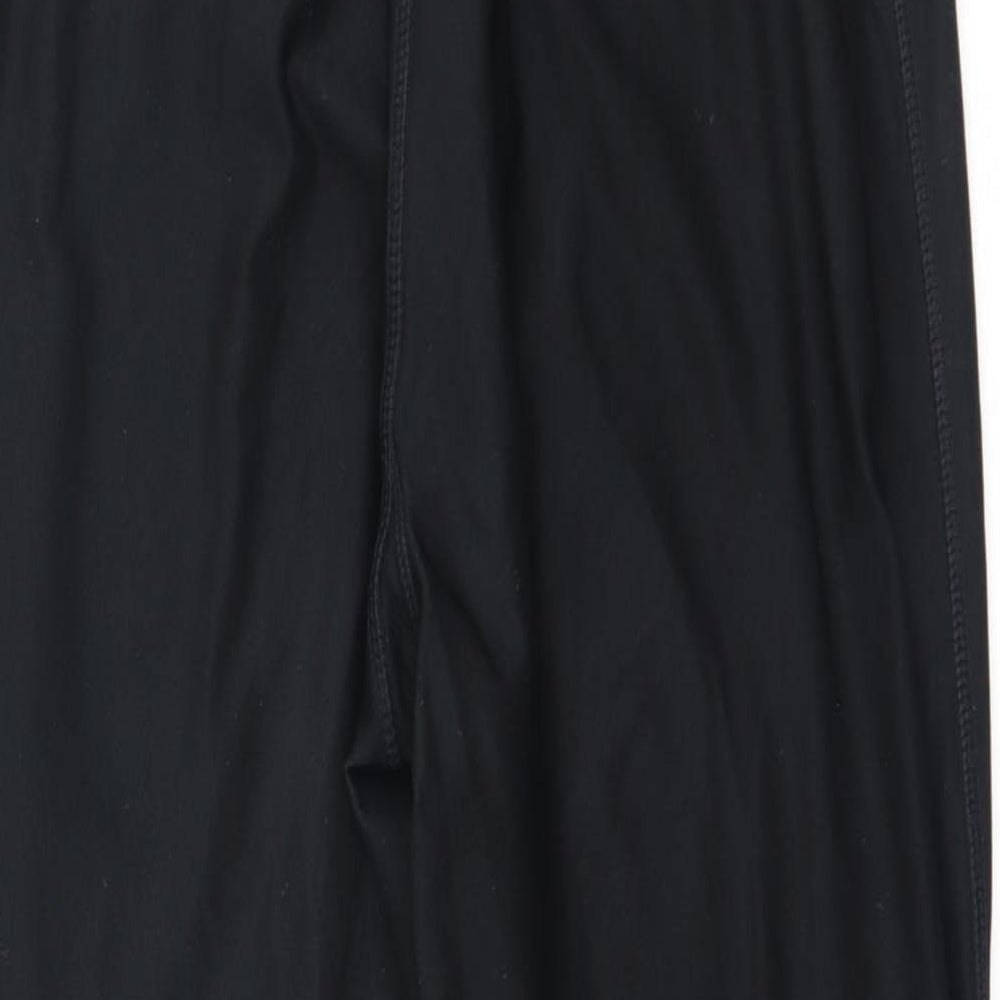 Active Womens Black Polyester Pedal Pusher Leggings Size M L22 in Regular