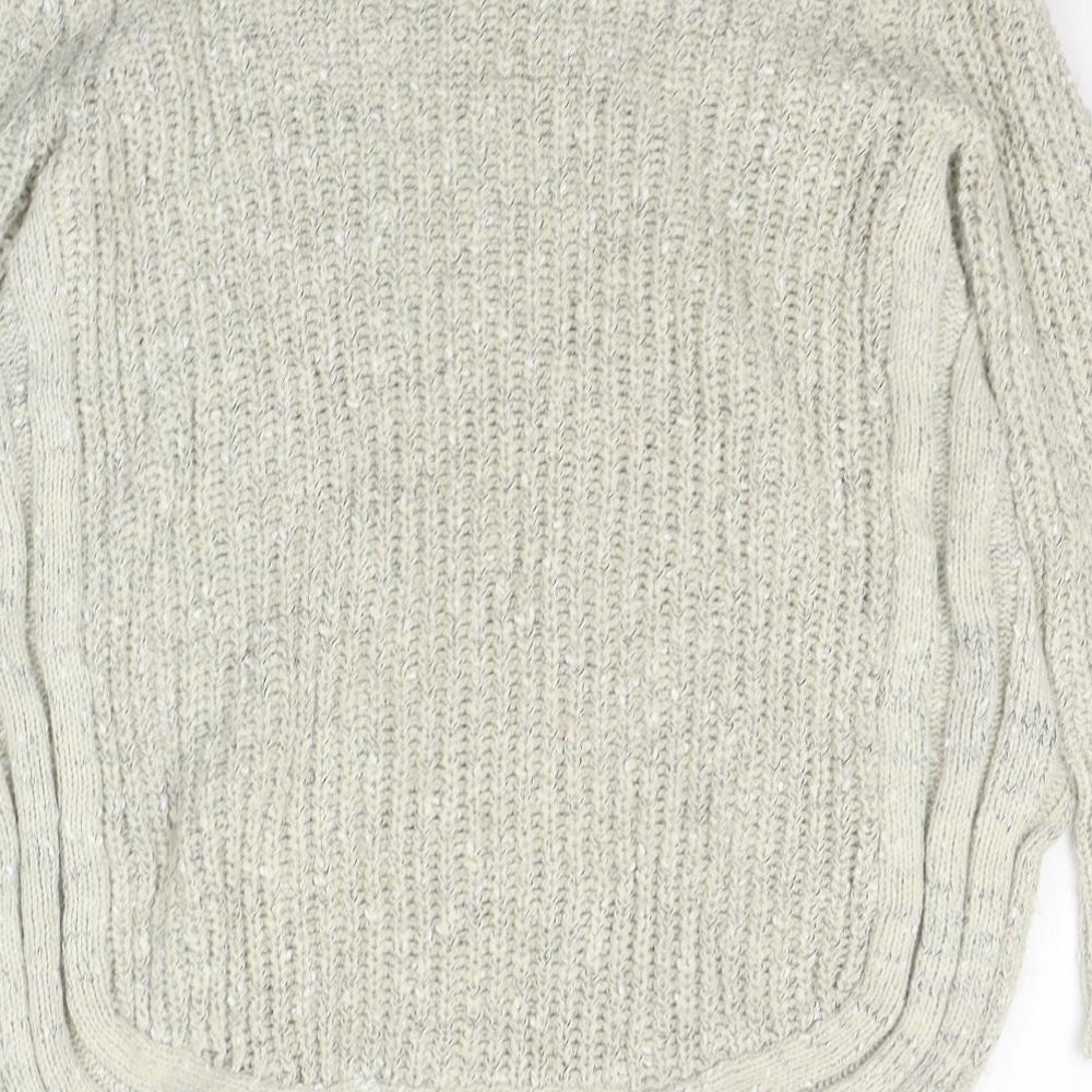 Stella Morgan Womens Ivory Round Neck Acrylic Pullover Jumper Size 10