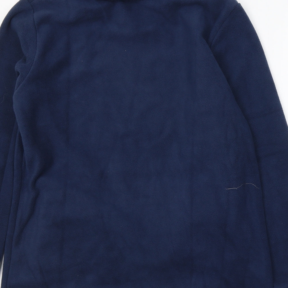Atlas Womens Blue Polyester Pullover Sweatshirt Size 8 Pullover - Flowers