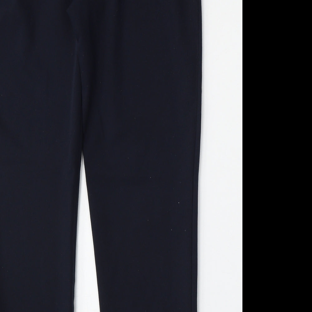 Dorothy Perkins Womens Blue Polyester Trousers Size 8 L28 in Regular Hook & Eye