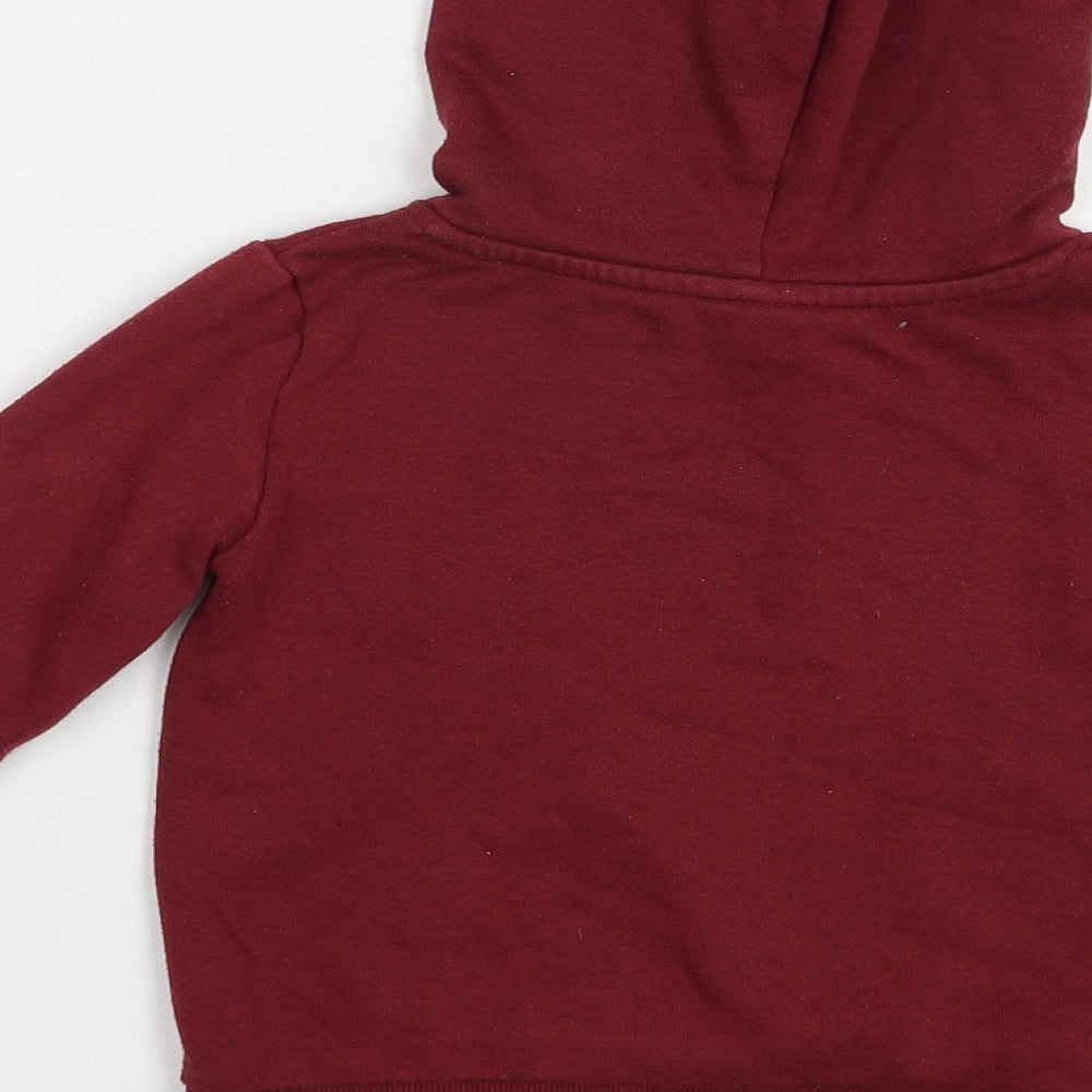 Anko Girls Red Cotton Pullover Hoodie Size 3 Years Pullover - Cute Fox