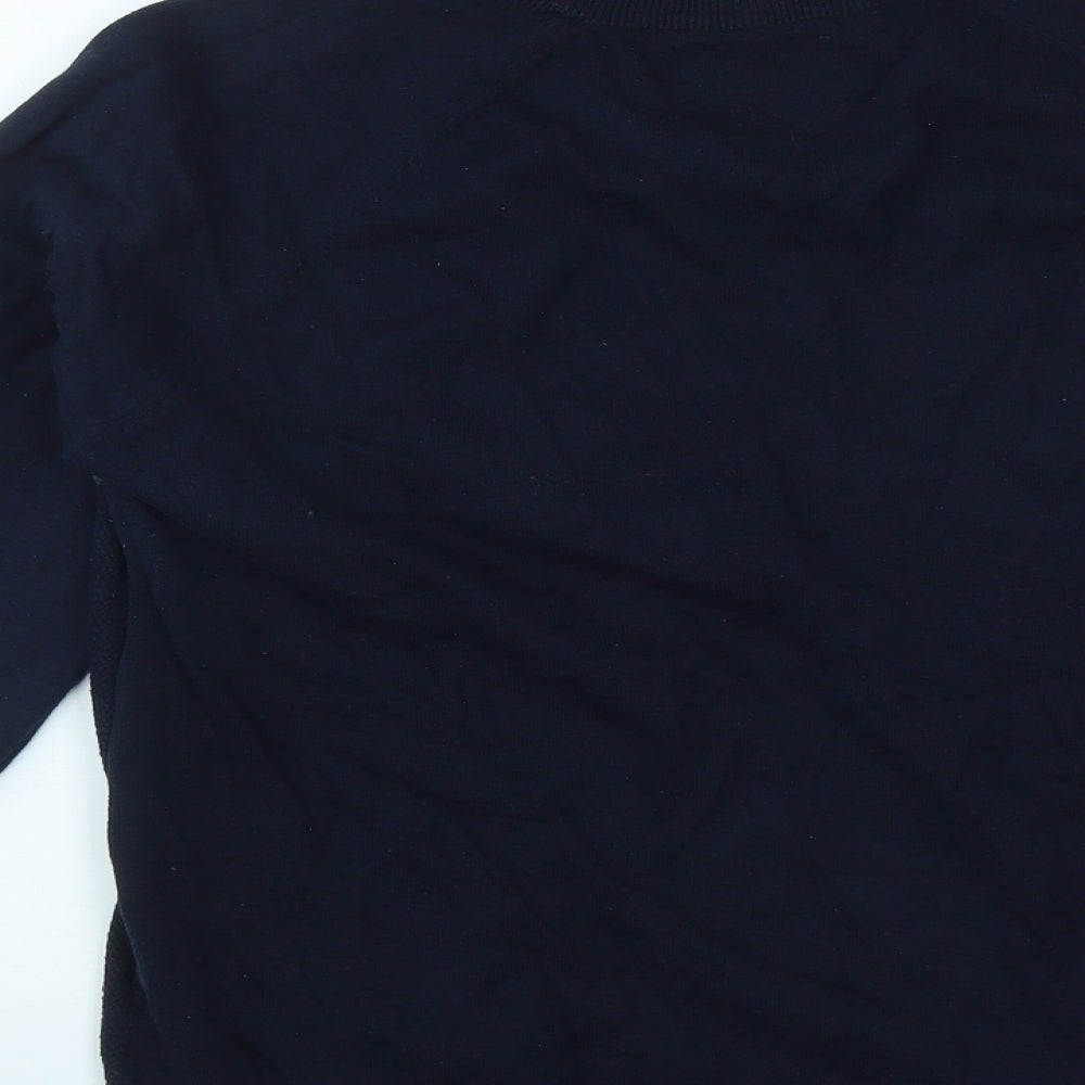 Holme & Co Womens Blue Cotton Pullover Sweatshirt Size L