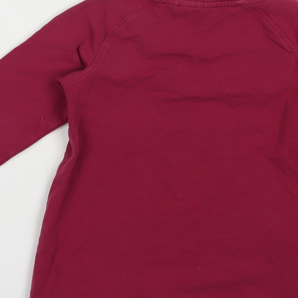 name it Girls Purple Cotton Pullover Sweatshirt Size 4 Years Pullover - Hedgehog