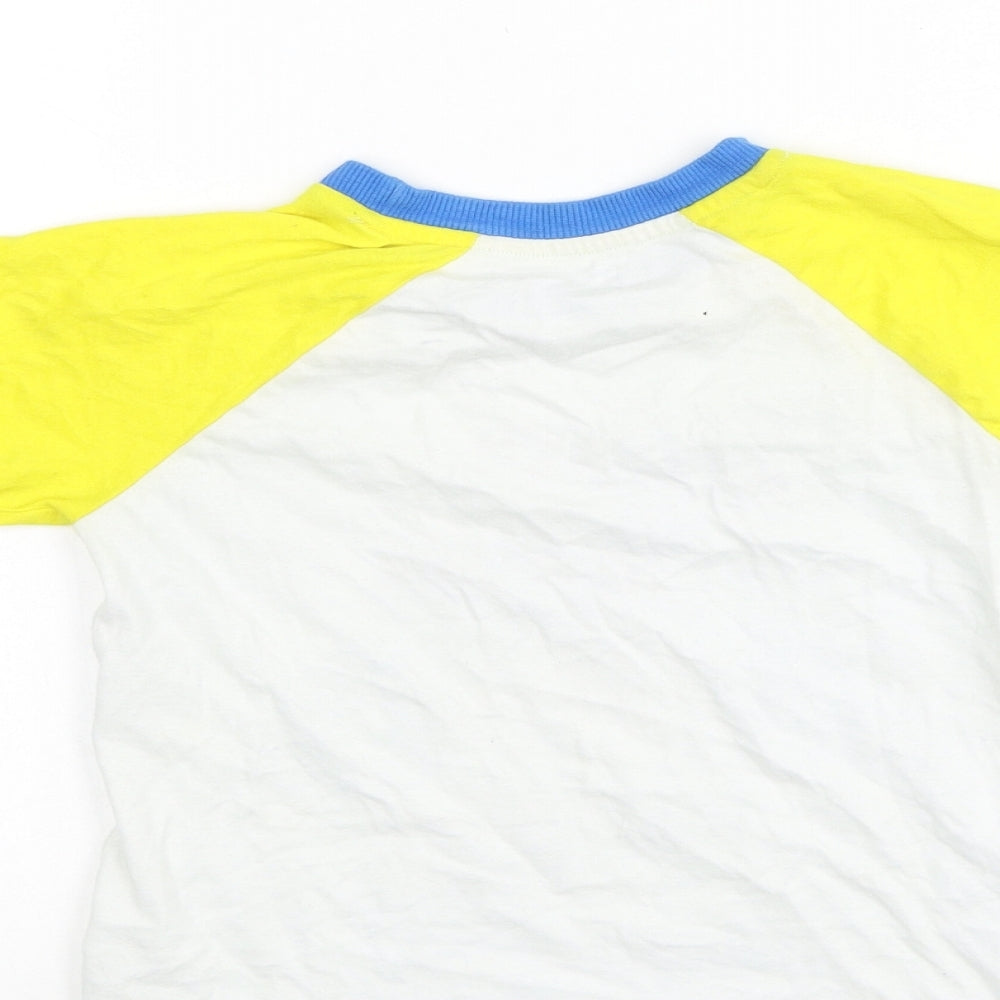 Dunnes Stores Boys Multicoloured Cotton Basic Casual Size 4-5 Years Round Neck - Monster
