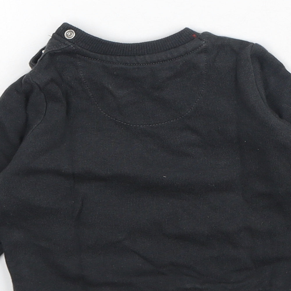 F&F Baby Grey Cotton Pullover Jumper Size 3-6 Months - Sunshine