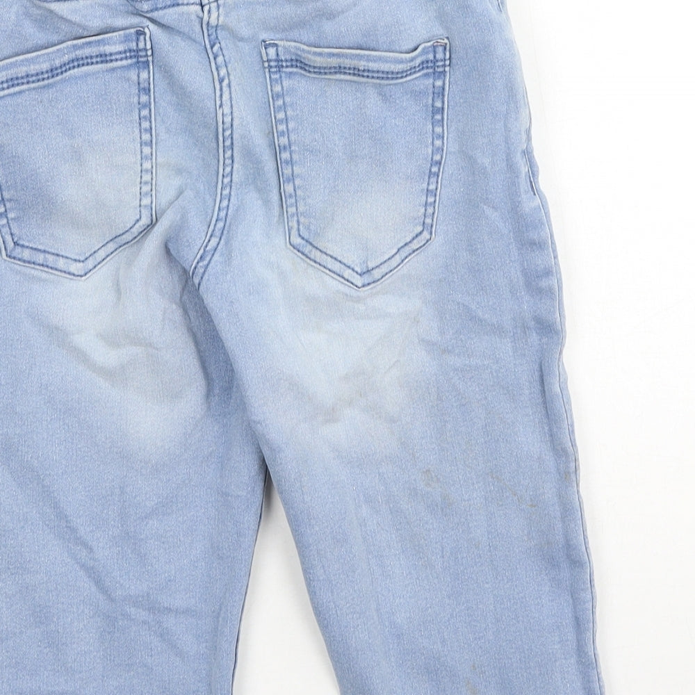 Lily & Dan Girls Blue Cotton Straight Jeans Size 10-11 Years Regular