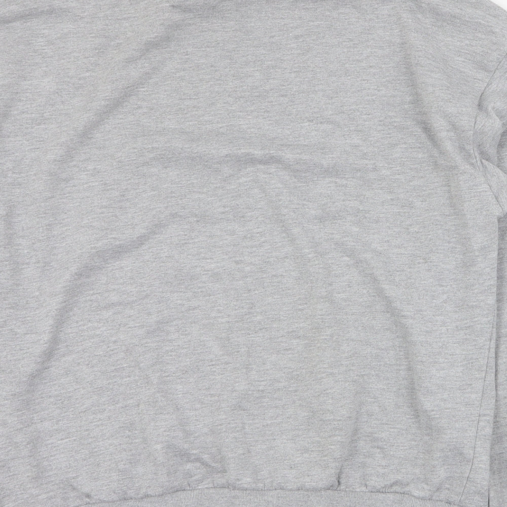 New Look Womens Grey Mock Neck Polyester Pullover Jumper Size M