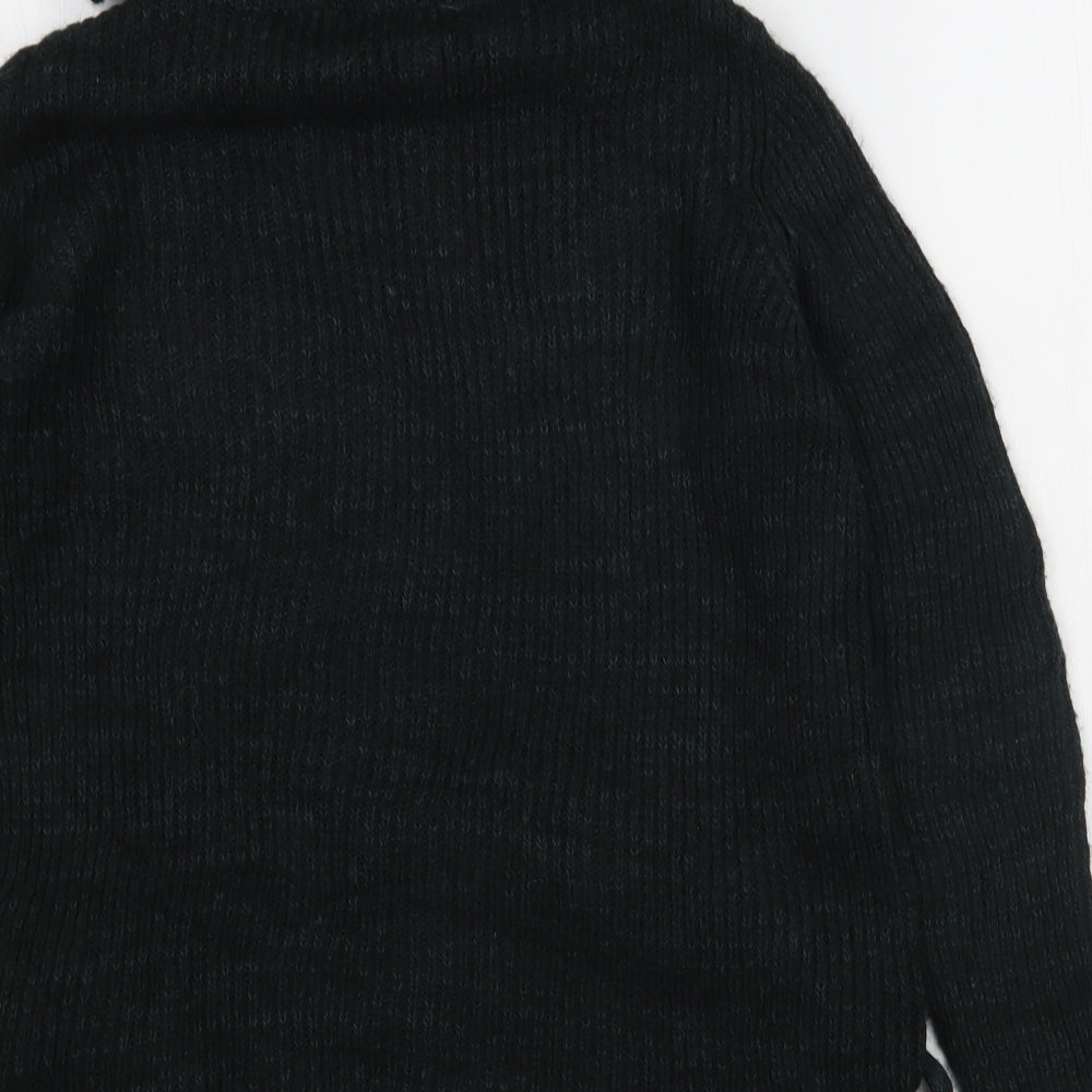 Matalan Womens Green Roll Neck Acrylic Pullover Jumper Size S