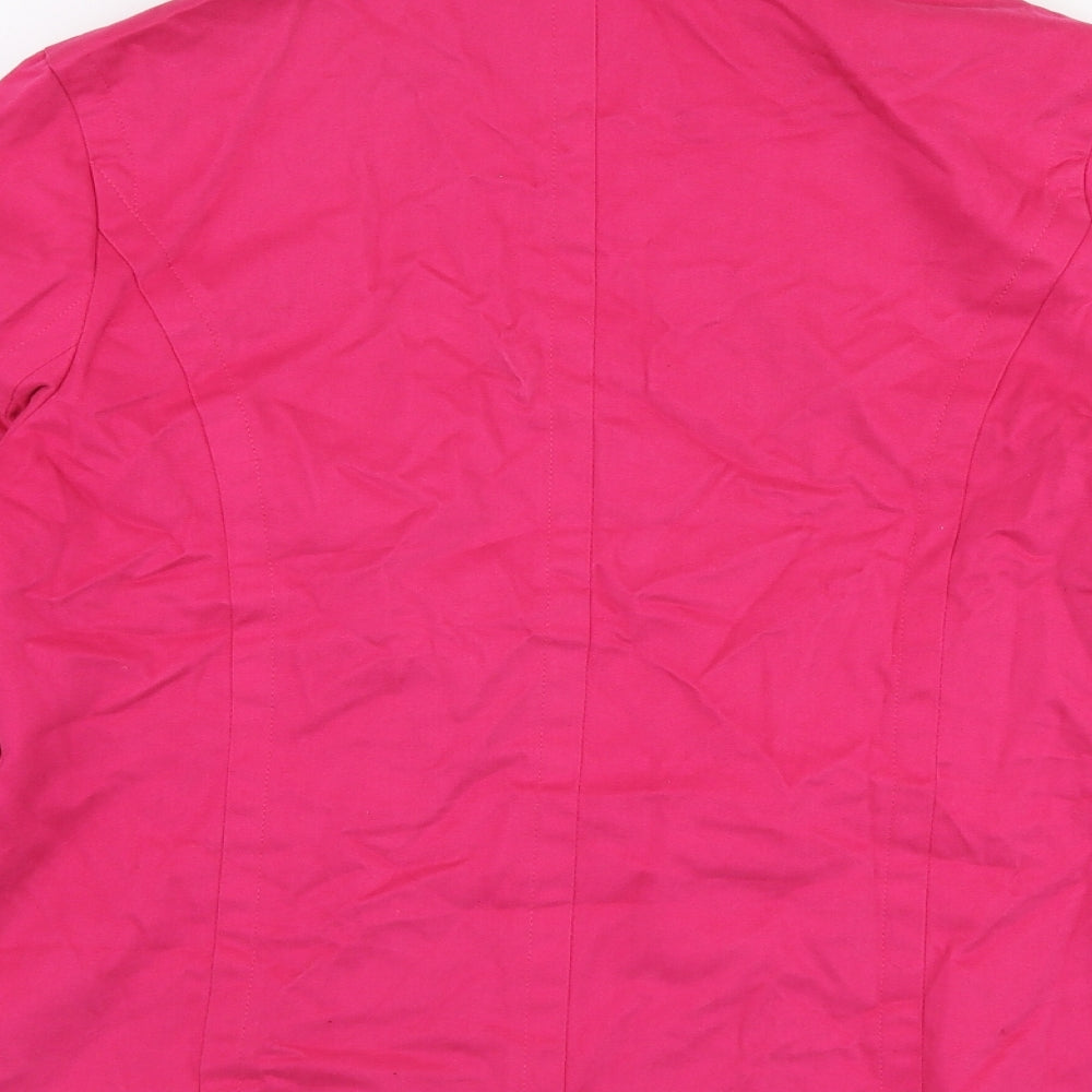George Womens Pink Jacket Size M Button
