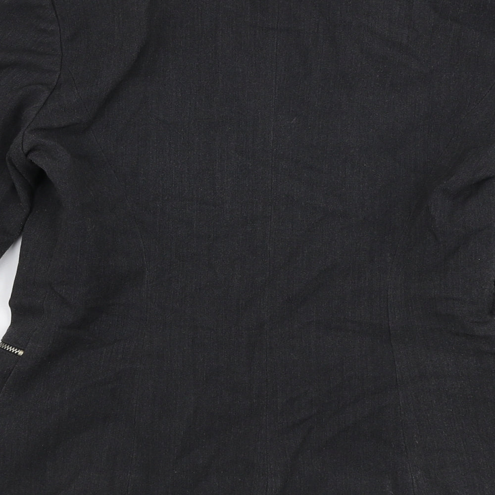 Sinequanone Womens Grey Jacket Blazer Size 8 Button