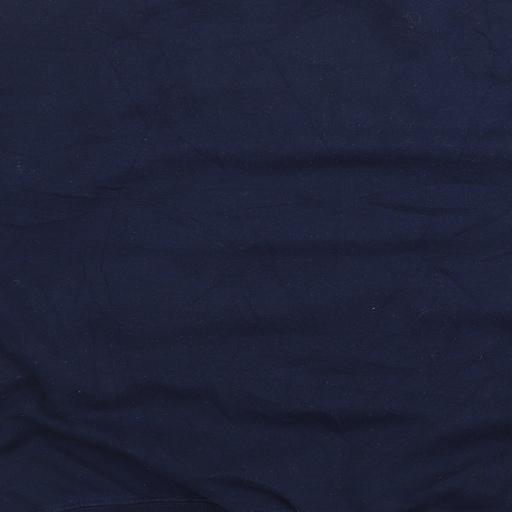 PRETTYLITTLETHING Womens Blue Polyester Pullover Sweatshirt Size S