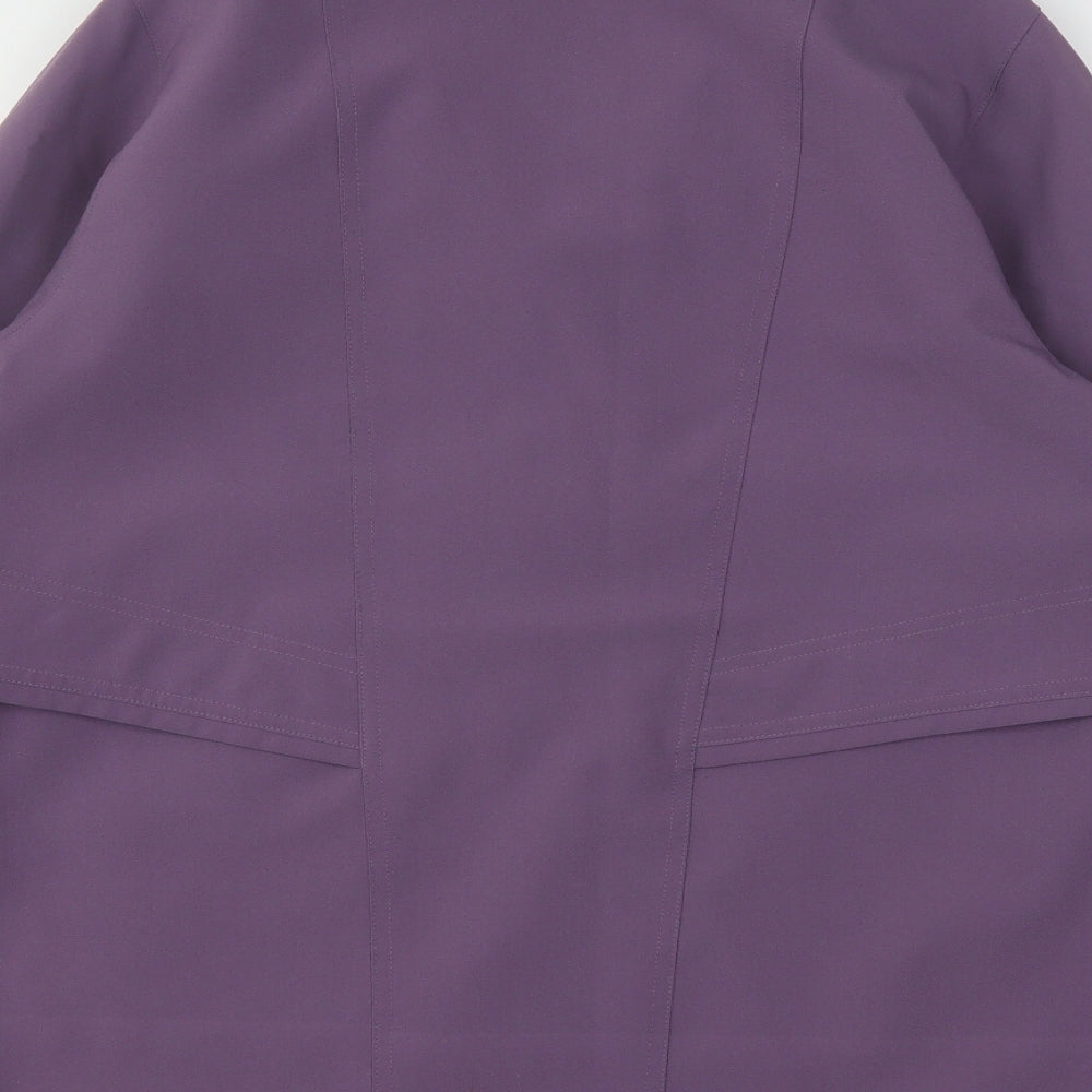 Tinessi Womens Purple Overcoat Coat Size 14