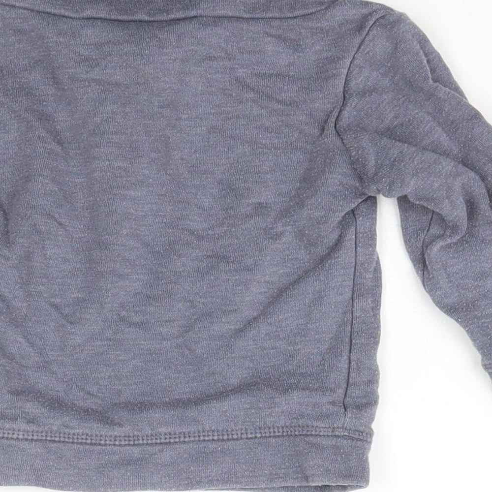 TU Girls Blue Cotton Pullover Jumper Size 9-12 Months