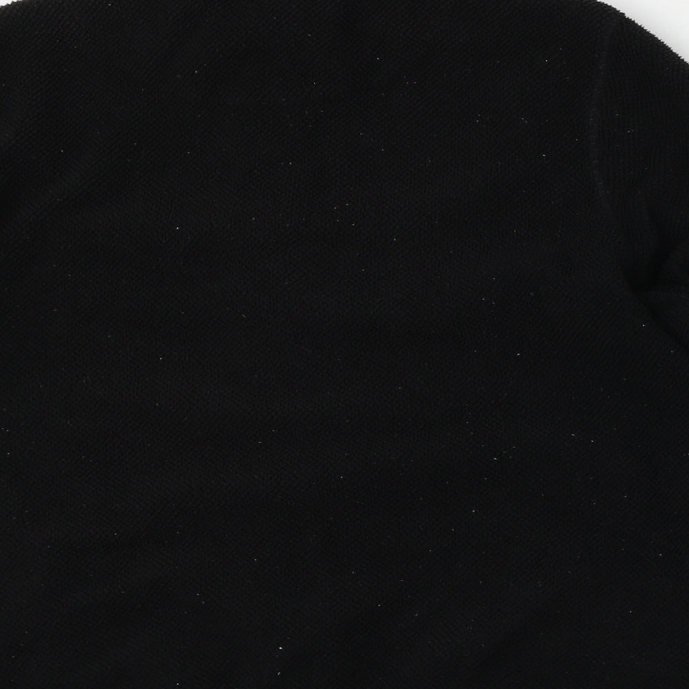 George Mens Black Jacket Size L Zip