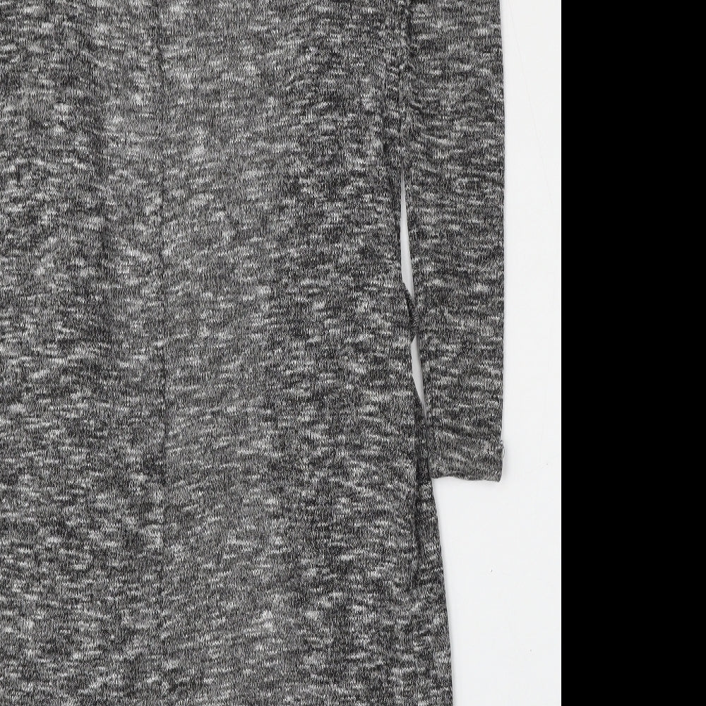 Atmosphere Womens Grey Round Neck Polyester Cardigan Jumper Size 8