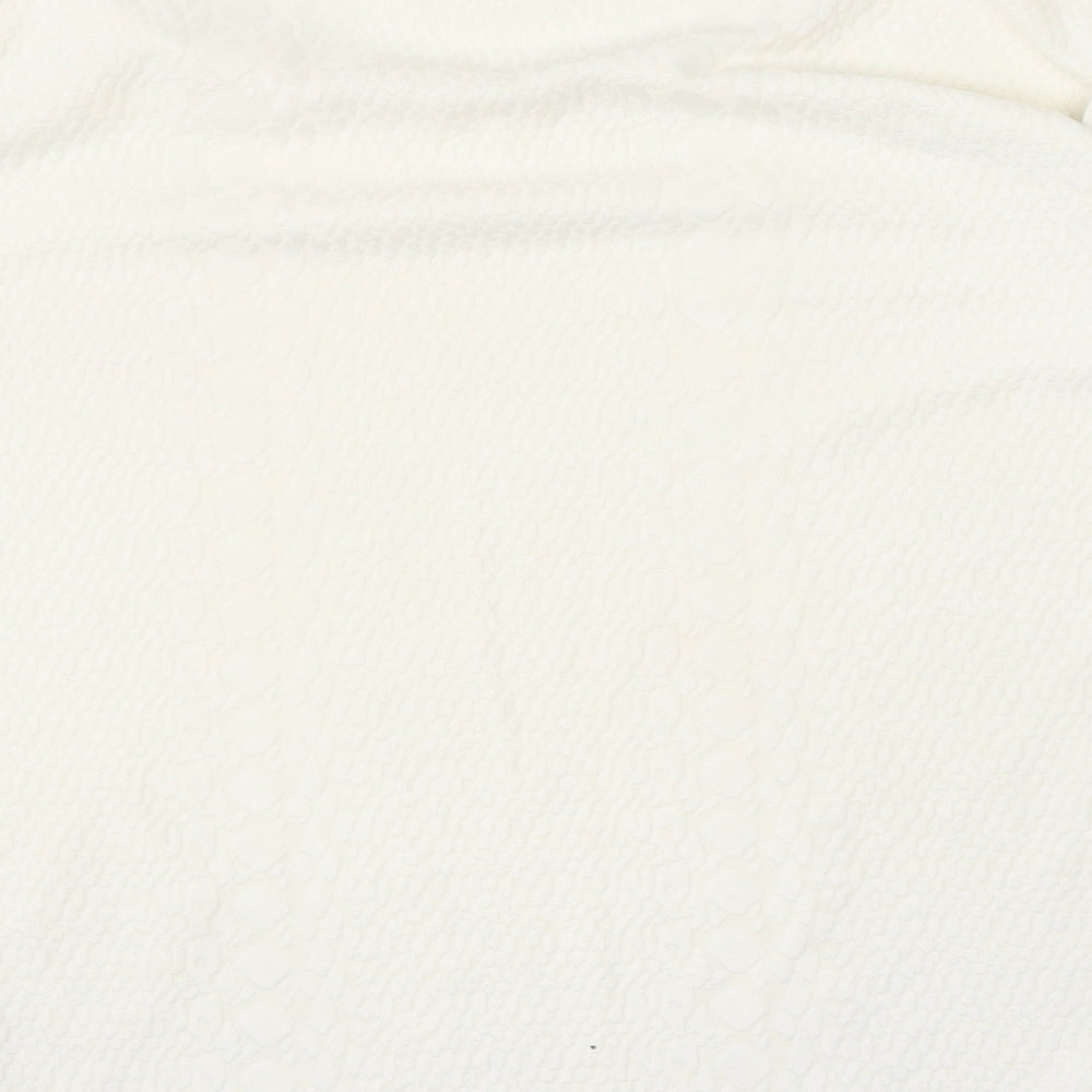 Alexara Womens Beige Polyester Basic T-Shirt Size 16 Round Neck