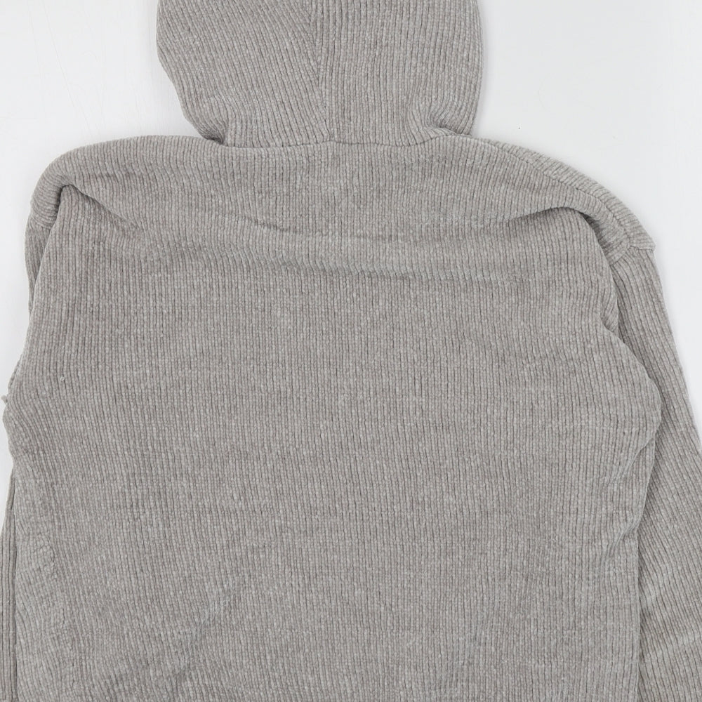 Primark Womens Grey 100% Polyester Pullover Hoodie Size XS
