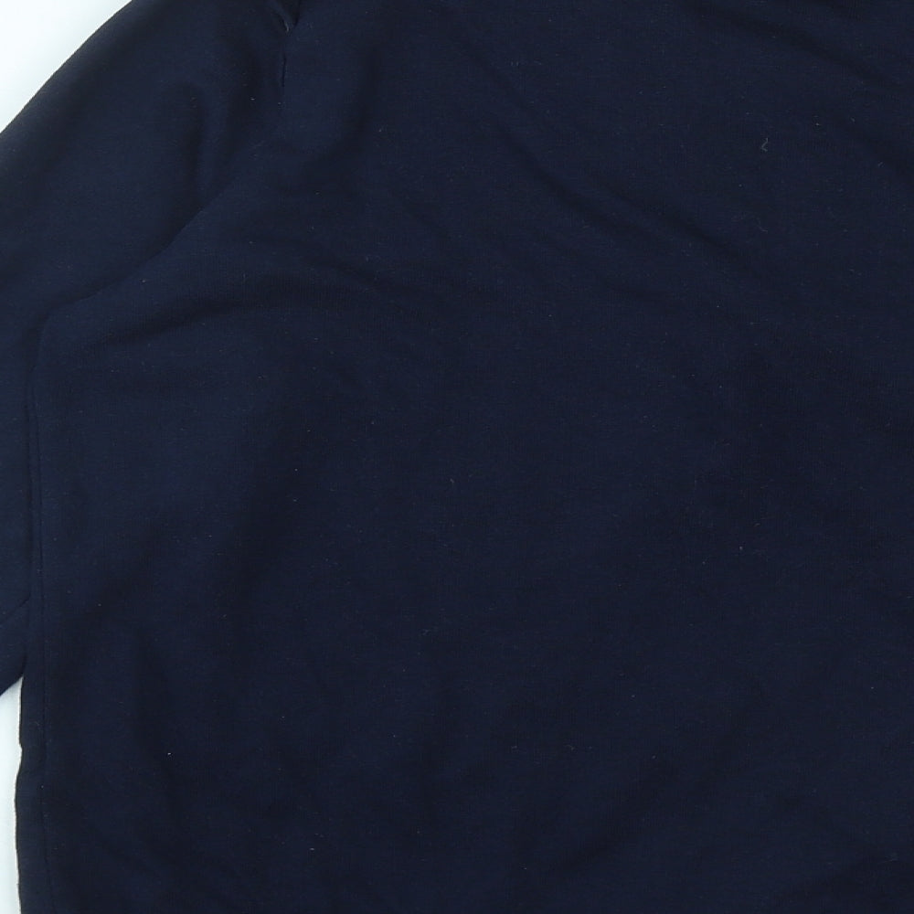 Dorothy Perkins Womens Blue Round Neck Cotton Pullover Jumper Size 14