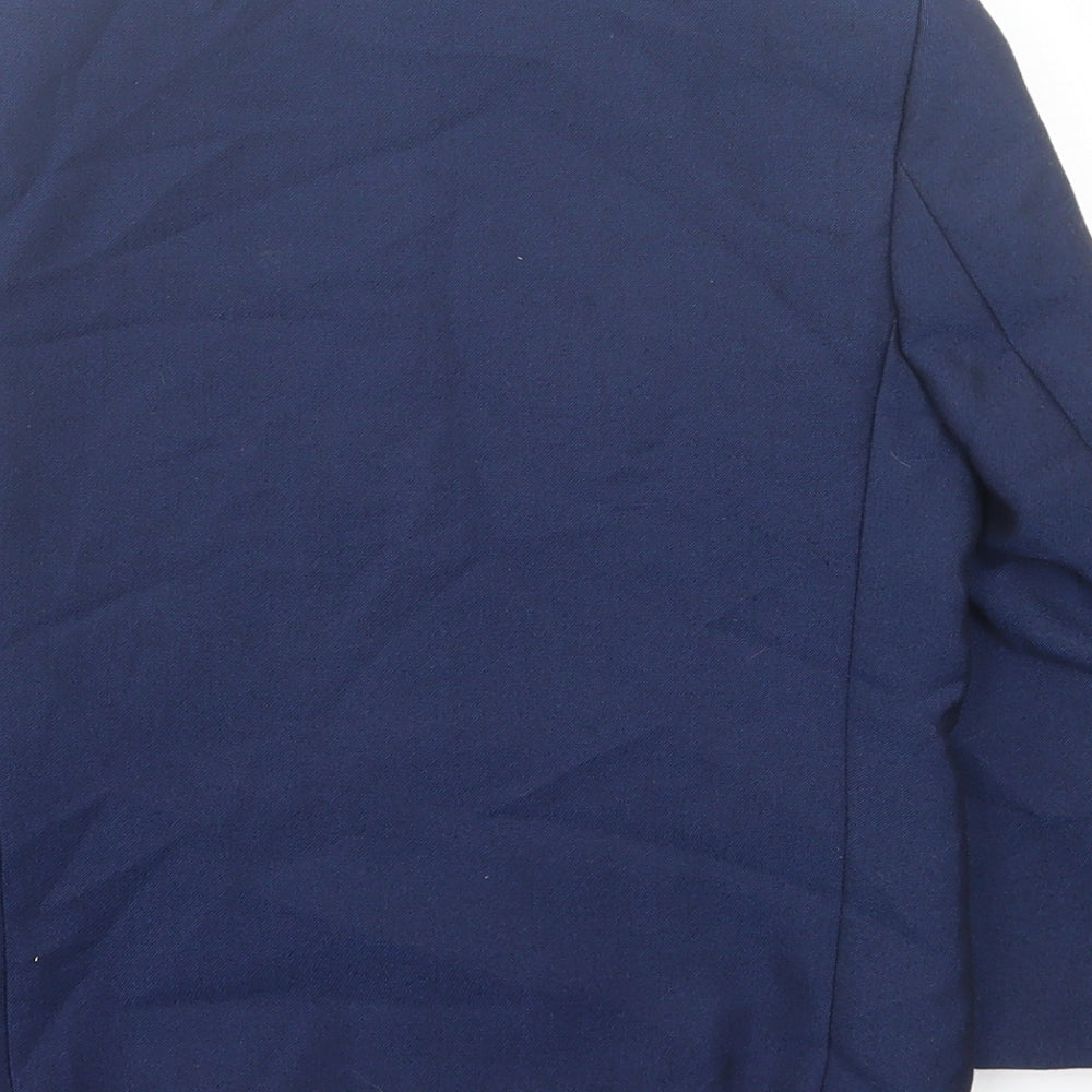 Creon Previs Boys Blue Jacket Blazer Size 4 Years Button