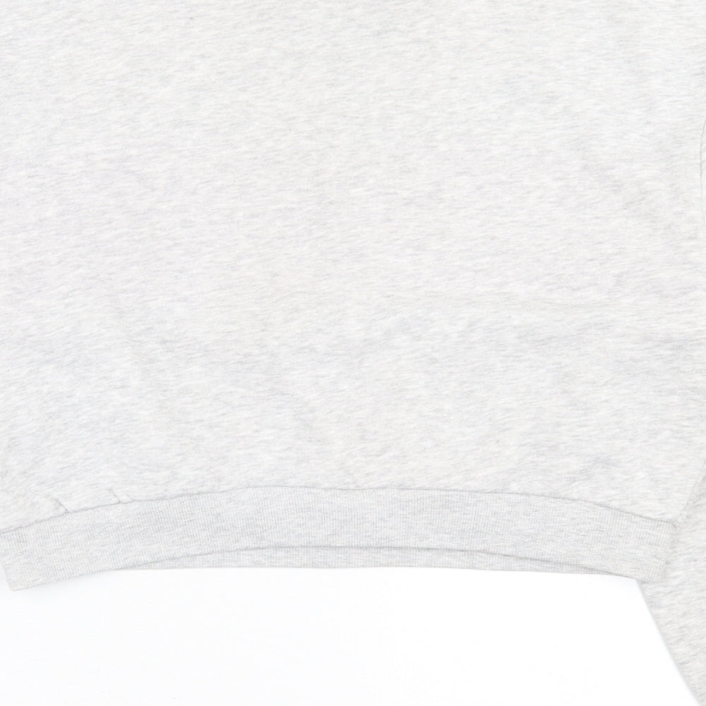 H&M Womens Grey Cotton Pullover Sweatshirt Size S Zip - California