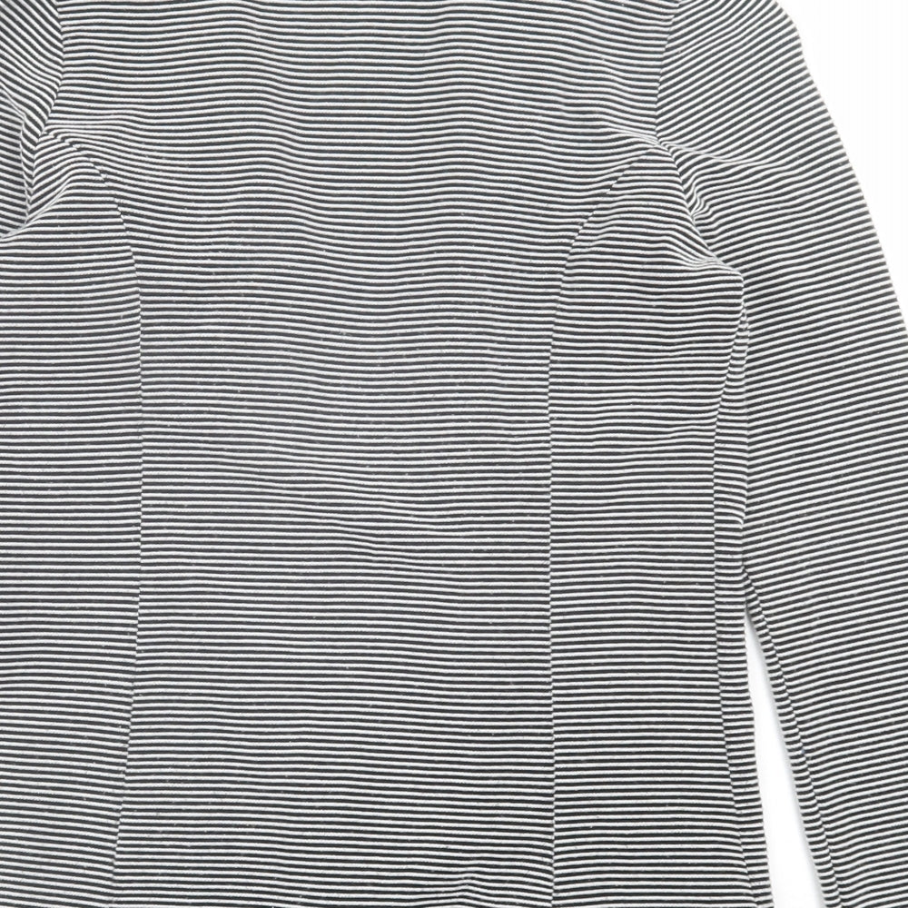 NEXT Womens White Striped Jacket Blazer Size 10