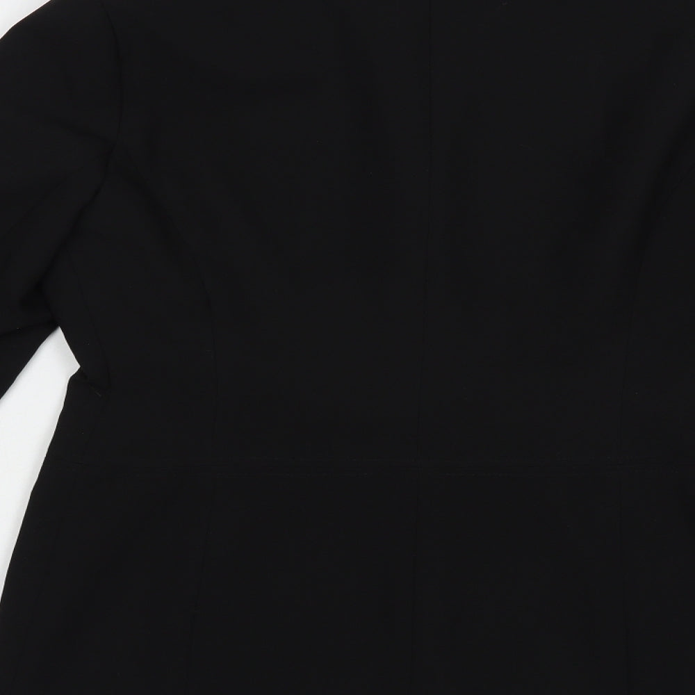 New Look Womens Black Jacket Blazer Size 12 Button