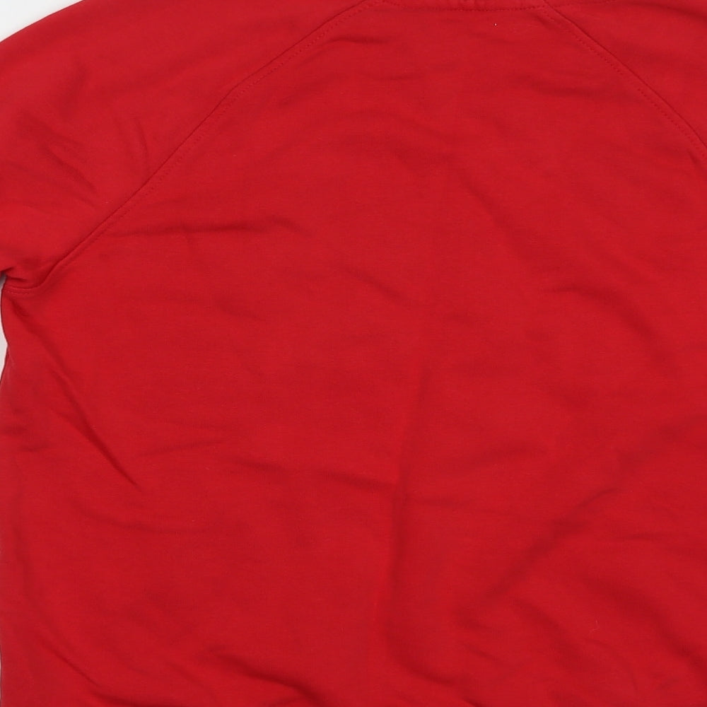 Nutmeg Womens Red Cotton Pullover Sweatshirt Size 8 Pullover - Festive & Fierce