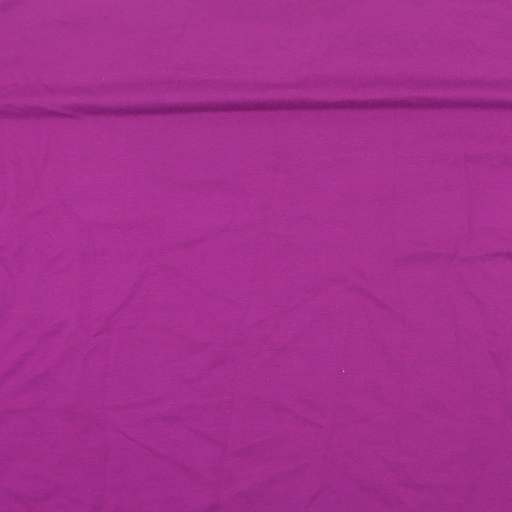 Hudson & Onslow Womens Purple Polyester Basic T-Shirt Size 24 Round Neck