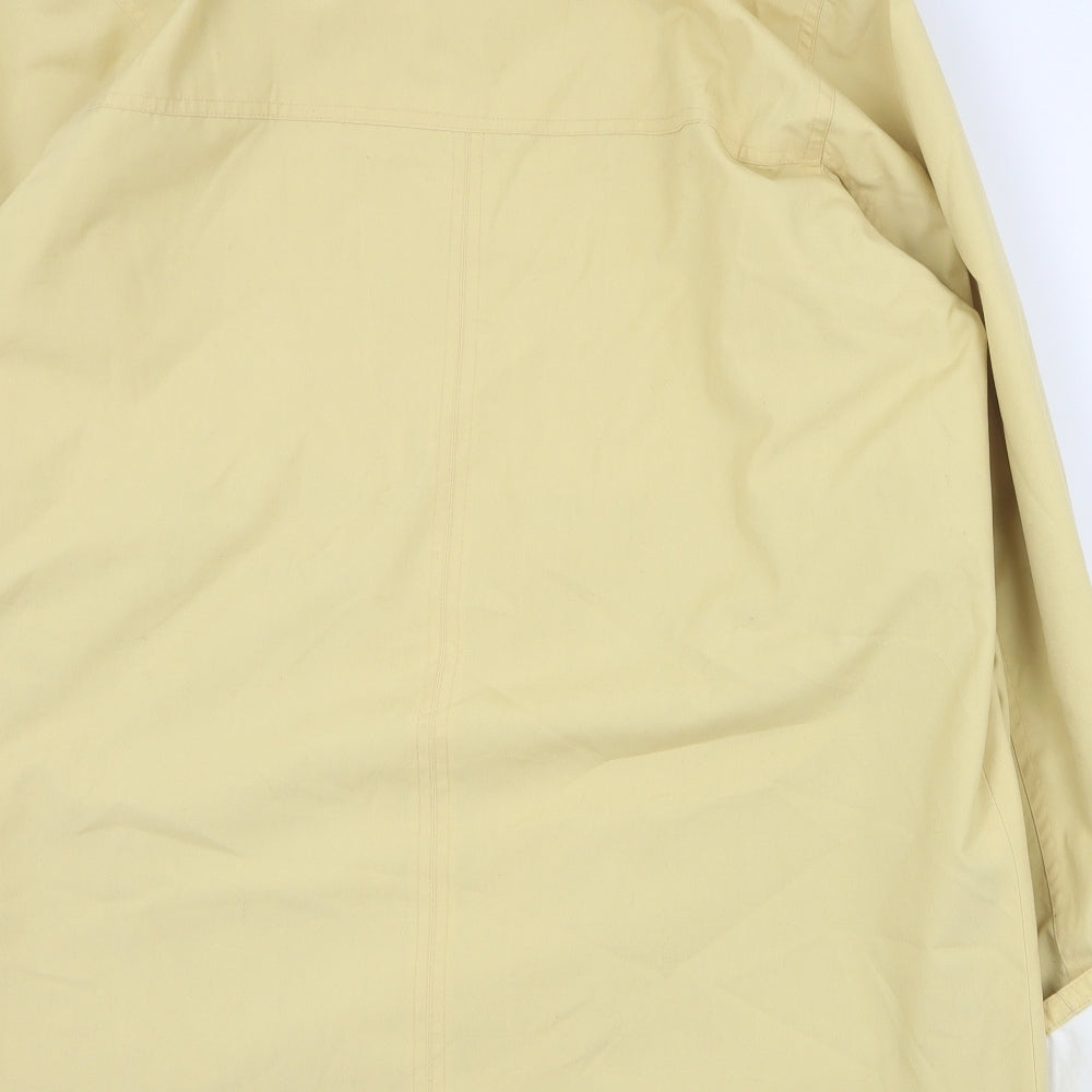 Berketex Womens Yellow Pea Coat Coat Size 10 Zip