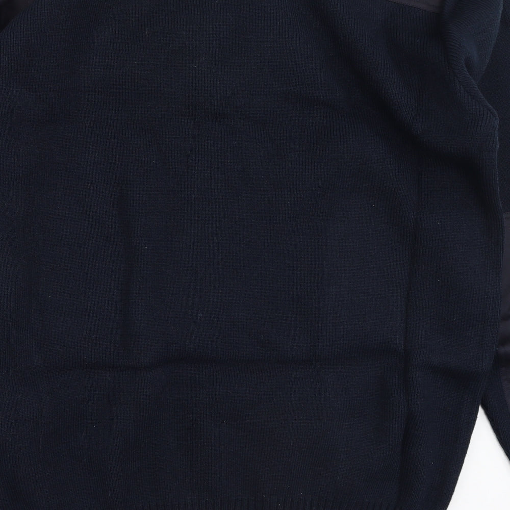 fasttrack Mens Blue Acrylic Pullover Sweatshirt Size 2XL