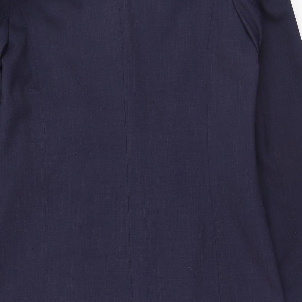 Kit Womens Blue Polyester Fit & Flare Size 12 V-Neck
