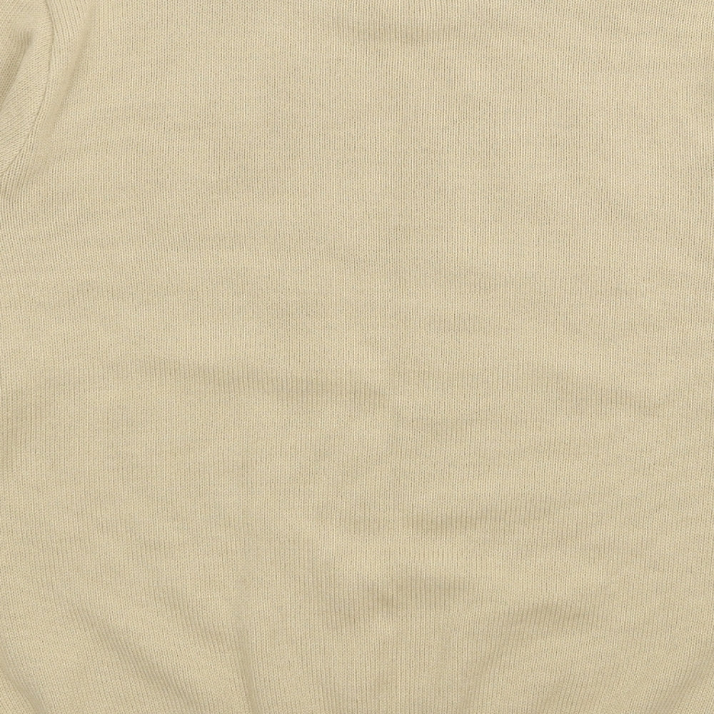 Riddella Womens Beige High Neck Acrylic Pullover Jumper Size S