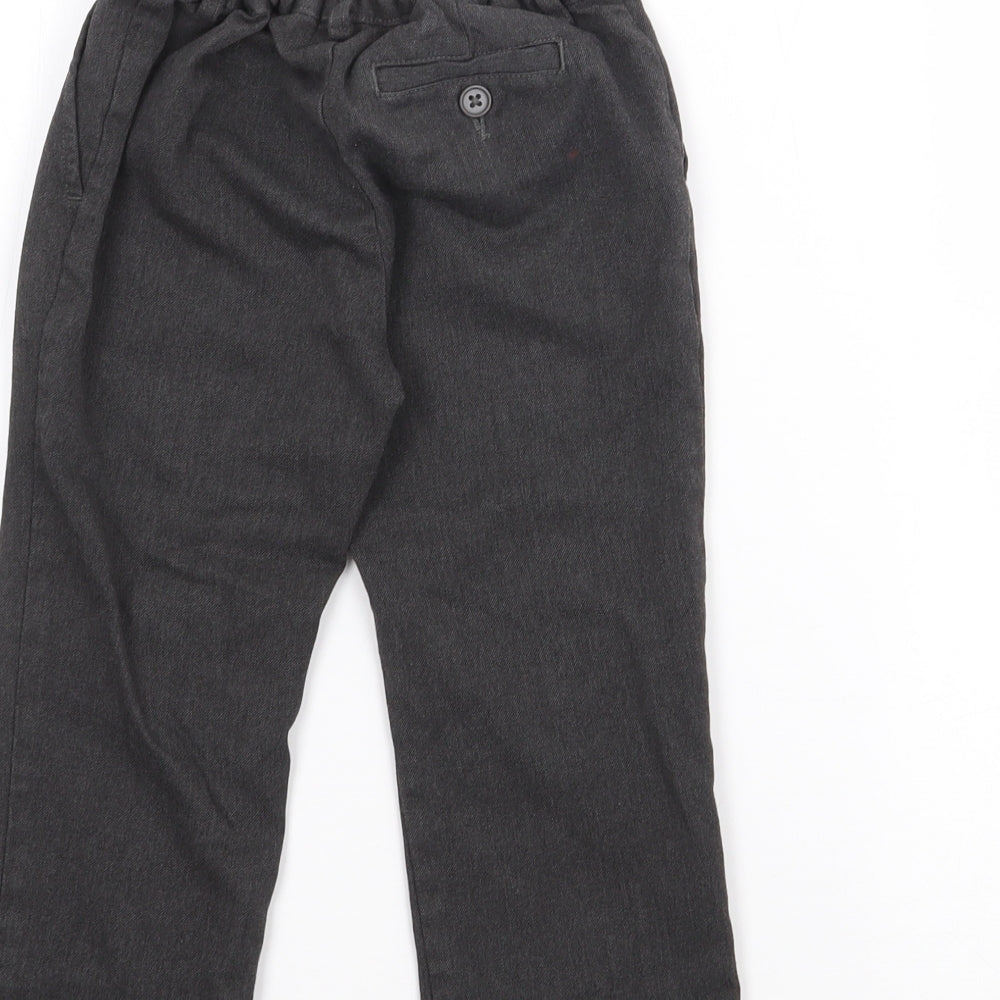 F&F Boys Grey Polyester Capri Trousers Size 3-4 Years Regular