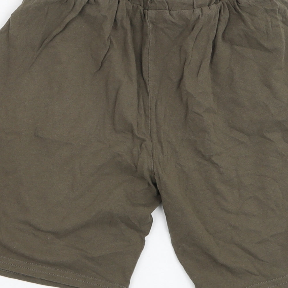 SheIn Boys Green Polyester Sweat Shorts Size 9-10 Years Regular