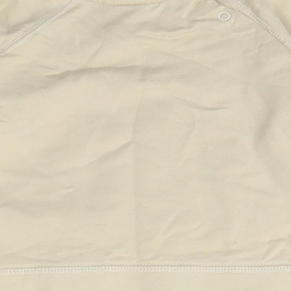 NEXT Girls Beige Cotton Pullover Jumper Size 6-9 Months