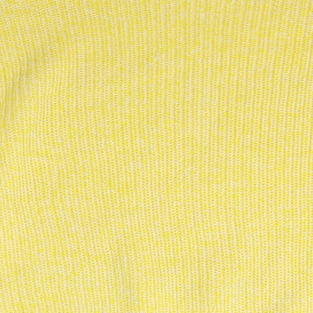 George Womens Yellow Scoop Neck Acrylic Pullover Jumper Size L