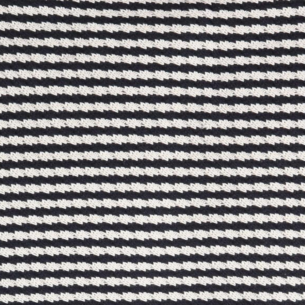 M&Co Womens Blue Scoop Neck Striped Cotton Cardigan Jumper Size M