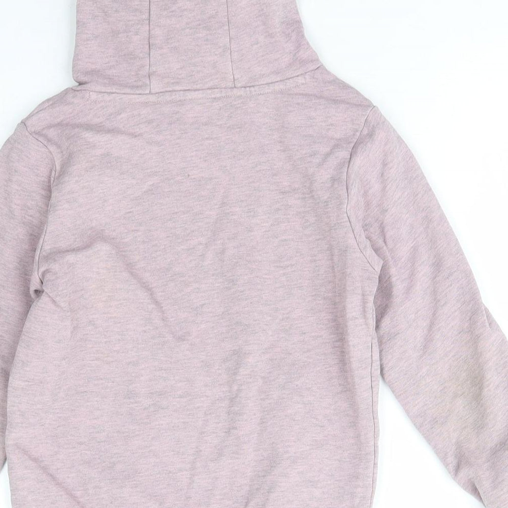 TU kids Girls Purple Cotton Pullover Hoodie Size 7 Years