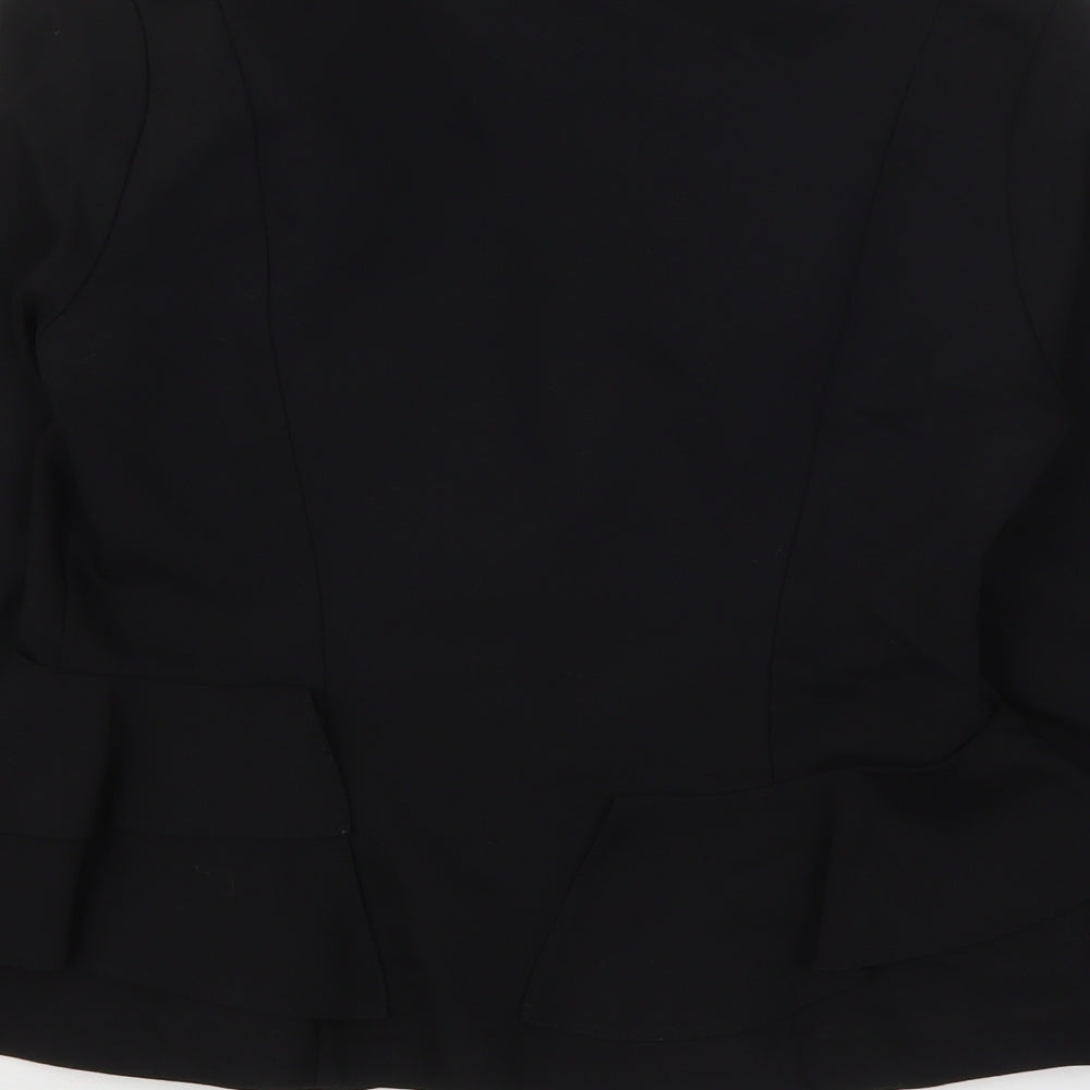 Topshop Womens Black Jacket Blazer Size 8