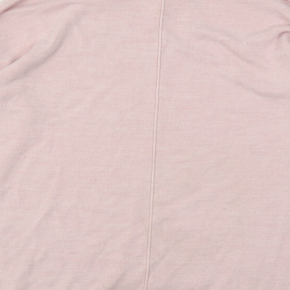 Principles Womens Pink Round Neck Acrylic Pullover Jumper Size 12