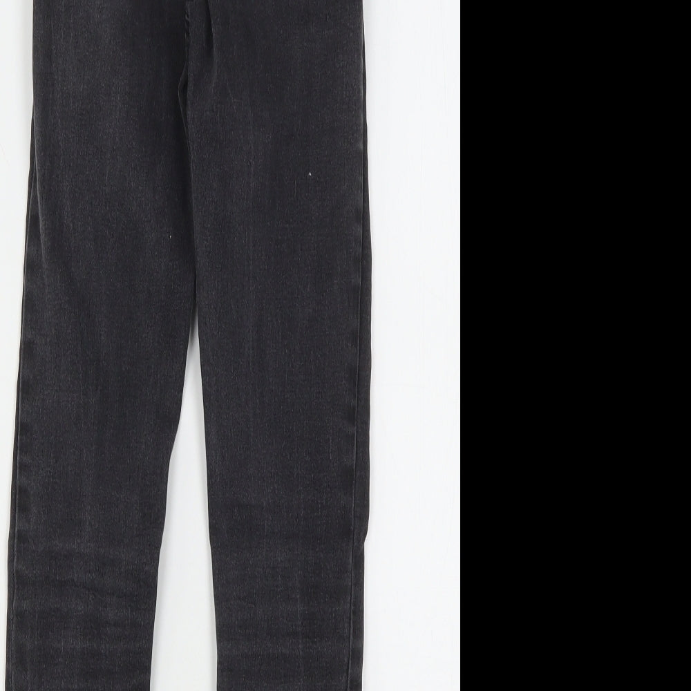 Denim & Co. Womens Black Cotton Skinny Jeans Size 6 L24 in Regular