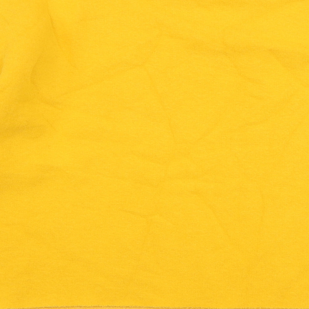 Primark Womens Yellow Cotton Pullover Sweatshirt Size 8 Pullover