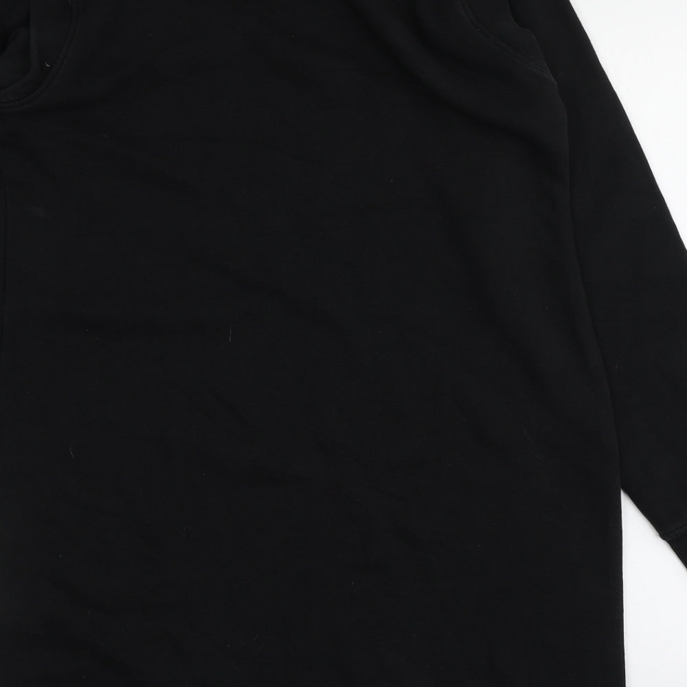 Primark Womens Black Cotton Pullover Hoodie Size XS