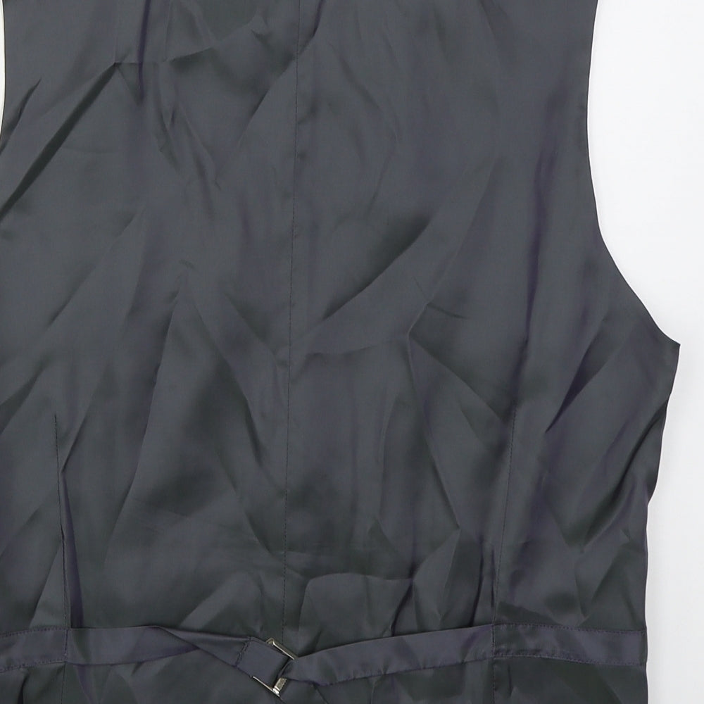 Red Mens Blue Jacket Waistcoat Size M Button