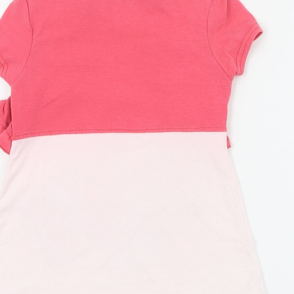 2B Real Girls Pink Cotton Pullover T-Shirt Size 2 Years Round Neck Pullover