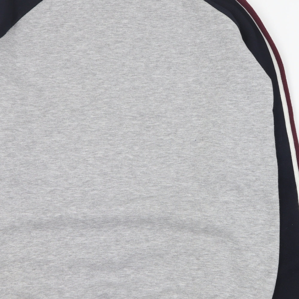Marks & Spencer Girls Grey Cotton Pullover Sweatshirt Size 13-14 Years Pullover